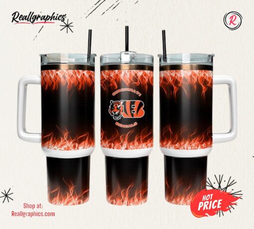 Cincinnati Bengals 40oz Tumbler NFL Tumbler Wrap