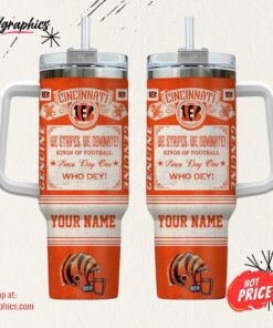 Cincinnati Bengals NFL Vintage King Of Football 40oz Stanley Tumbler