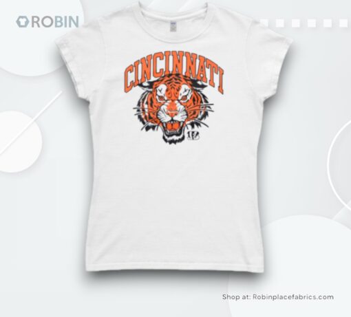 Cincinnati Bengals Tiger Head Crewneck Shirt