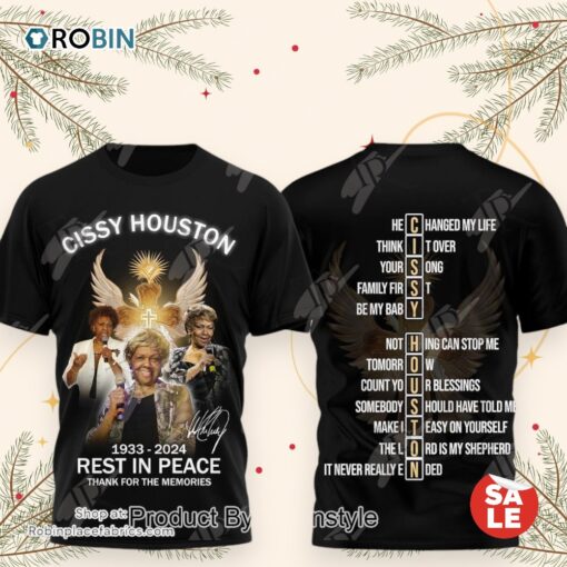 Cissy Houston 1933 2024 Rest In Peace Thank For The Memories T Shirt