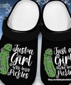 Classic Just A Girl Who Loves Pickles 3D Printed Crocs