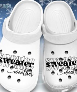 Classic Sweater Weather 3D Printed Crocs Shoes