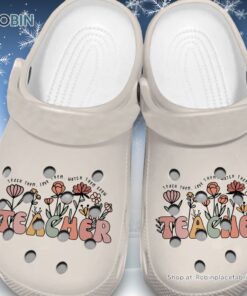 Classic teach them, Love Them, Watch Them Crow 3D Printed Crocs Classic teach them, Love Them, Watch Them Crow 3D Printed Crocs
