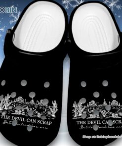 Classic The Devil Can Scrap 3D Printed Crocs Shoes Classic The Devil Can Scrap 3D Printed Crocs Shoes