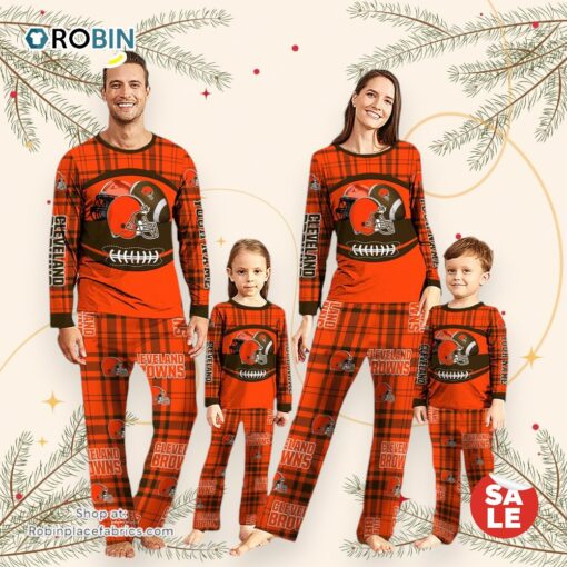 Cleveland Browns NFL Custom Your Name Football Team Pajamas