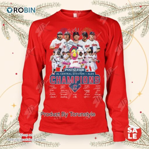 Cleveland Guardians Postseason 2024 AL Central Division + ALDS Champions T Shirt