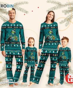Coastal Carolina Chanticleers NCAA Custom Name Grinch Christmas And Sport Team Pajama Set