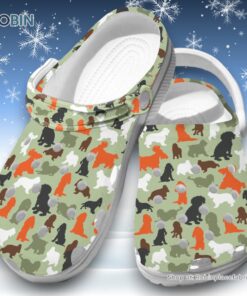 Cocker Spaniel Camo Limited Edition 3D Printed Crocs Clogs Shoes Cocker Spaniel Camo Limited Edition 3D Printed Crocs Clogs Shoes