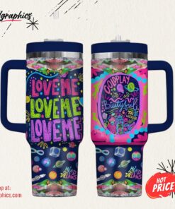 Coldplay Rock Band Love Me Colorful Universe Stanley Tumbler 40oz