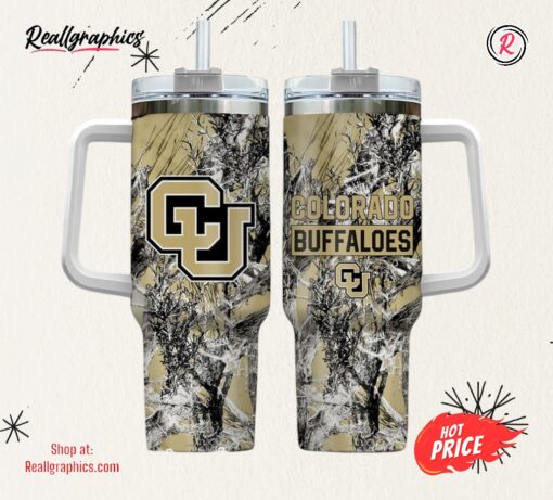 Colorado Buffaloes Realtree Hunting 40oz Tumbler