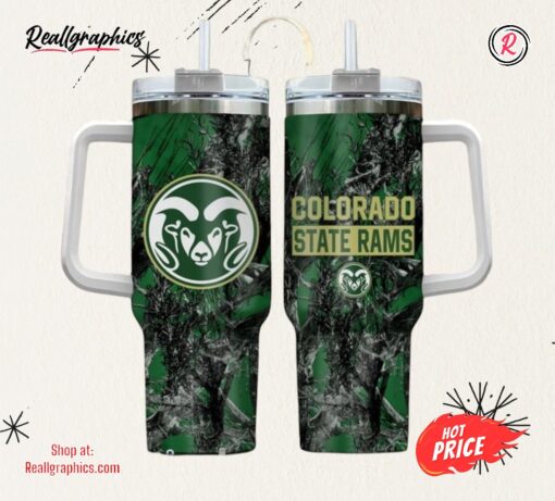 Colorado State Rams Realtree Hunting 40oz Tumbler