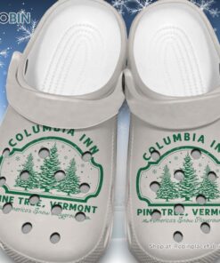 Columbia Inn Pine Tree, Vermont 3D Printed Crocs Shoes