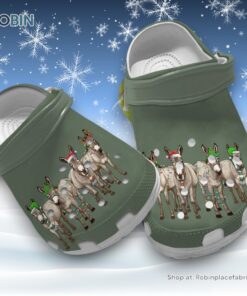 Comfortable Christmas Donkey 3D Printed Crocs Shoes Comfortable Christmas Donkey 3D Printed Crocs Shoes