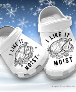 Comfortable I Like It Moist 3D Printed Crocs Shoes