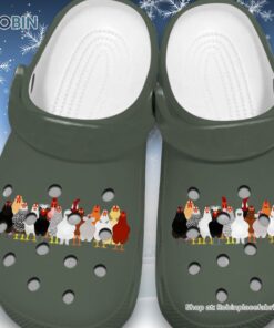 Comfortable Iron On Chicken 3D Printed Crocs Shoes