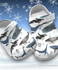 Comfortable Whales Joyful Song 3D Printed Crocs