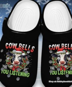 Cow Bells Ring Are You Listening 3D Printed Crocs Shoes