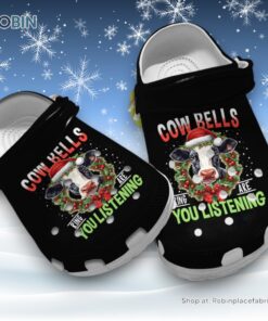 Cow Bells Ring Are You Listening 3D Printed Crocs Shoes