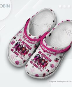 Custom Name Horror Movies In October We Wear Pink Crocs