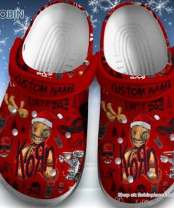Custom Name Korn Merry Christmas Red Unisex Classic Crocs Custom Name Korn Merry Christmas Red Unisex Classic Crocs