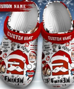 Custom Name Merry Christmas Eminem Classic Crocs
