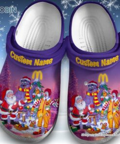 Custom Name Merry Christmas Macdonal Classic Crocs