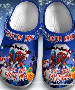 Custom Name Spiderman A Very Spidey Christmas Classic Crocs