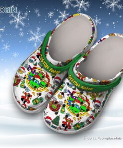 Custom Name Teenage Ninja Mutant Merry Christmas Unisex Classic Crocs