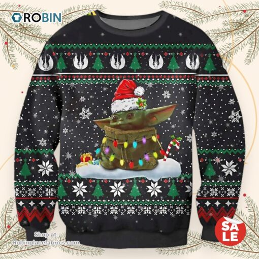 Cute Baby Yoda Star Wars Xmas Ugly Christmas Sweater