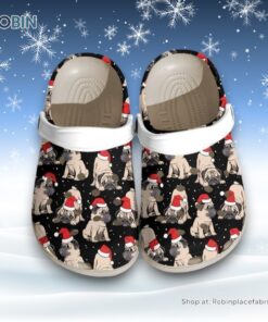 Cute Bull Dogs Christmas Unisex Classic Crocs