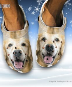 Cute Golden Retriever 3D Printed Crocs Clogs Shoes