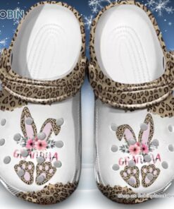 Cute Grandma Leopard Pattern 3D Printed Crocs Clogs Shoes Cute Grandma Leopard Pattern 3D Printed Crocs Clogs Shoes