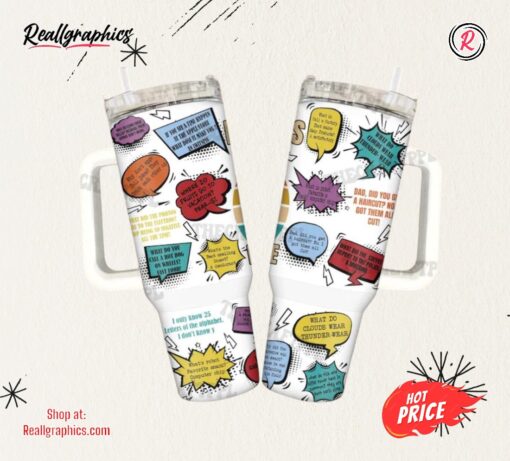 Dad Jokes Father’s Day 40oz Quencher Tumbler
