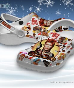 David Boo Wie Happy Halloween White Unisex Classic Crocs