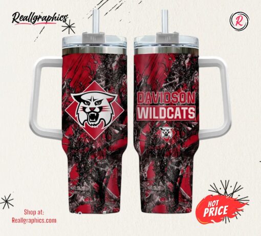 Davidson Wildcats Realtree Hunting 40oz Tumbler