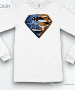 Dallas Cowboys And Texas Longhorns Superman Shirt