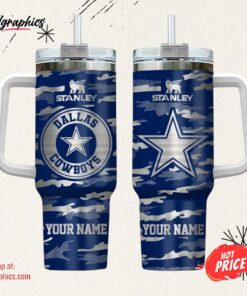 Dallas Cowboys NFL Personalized New Camo Pattern Stanley Tumbler 40oz
