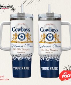 Dallas Cowboys Personalized NFL Champions Modelo 40oz Stanley Tumbler