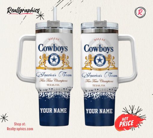 Dallas Cowboys Personalized NFL Champions Modelo 40oz Stanley Tumbler