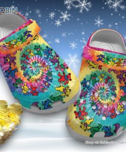 Dancing Bear 3D Printed Crocs Clogs Shoes