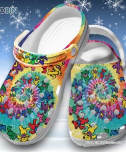 Dancing Bear 3D Printed Crocs Clogs Shoes