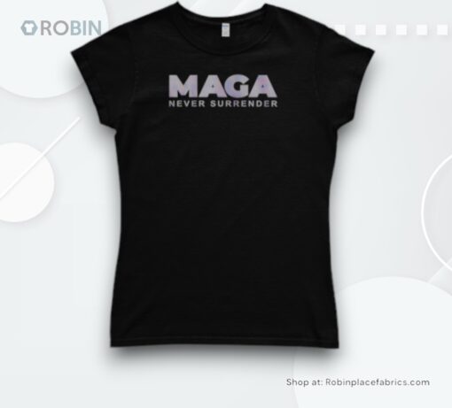 Dark Maga Never Surrender Shirt