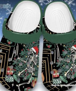 Dead Inside Skeleton Christmas 3D Printed Crocs Shoes Dead Inside Skeleton Christmas 3D Printed Crocs Shoes