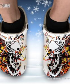 Deer Hunting Orange Camo 3D Printed Crocs Clogs Shoes