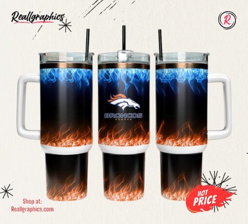 Denver Broncos 40oz Tumbler NFL Tumbler Wrap