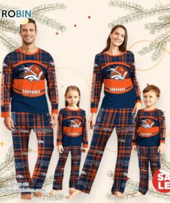 Denver Broncos NFL Custom Your Name Football Team Pajamas