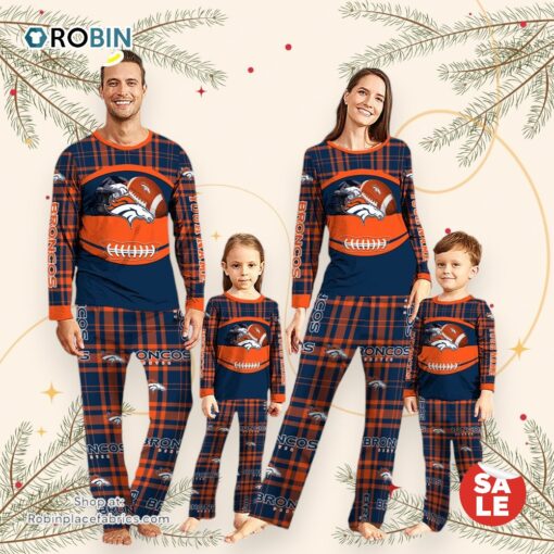 Denver Broncos NFL Custom Your Name Football Team Pajamas