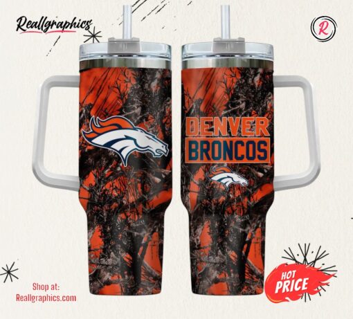 Denver Broncos NFL Hunting Personalized Stanley Tumbler 40oz