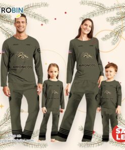 Denver Broncos Pajamas Sport Pajamas Personalized Your Name NFL Pajamas