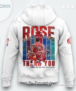 Derrick Rose Thank You For All The Memories AOP Clothing (Hoodie, Sweatshirt, T Shirt)